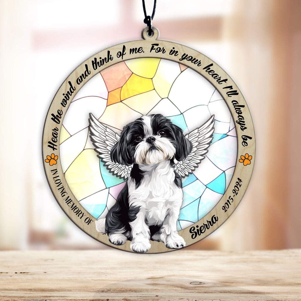 Shih Tzu Memorial Garden Stake | Personalized Metal Pet Tribute