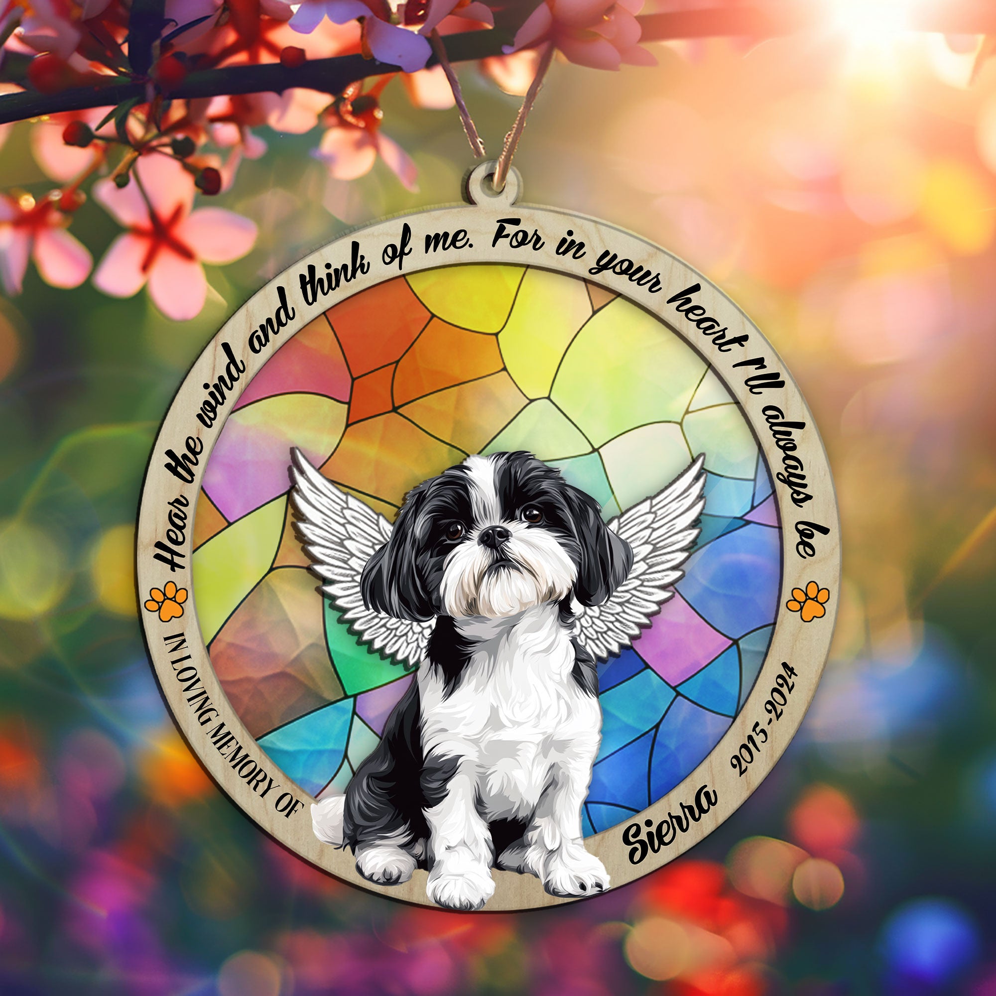 Shih Tzu Memorial Garden Stake | Personalized Metal Pet Tribute - Image 2