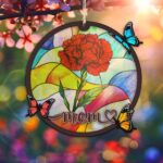 Birth Flower Suncatcher | Personalized Family Gift - Image 5