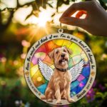 Wheaten Terrier Memorial Garden Stake | Personalized Metal Pet Tribute - Image 2
