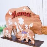 Personalized Mama Bear with Cubs Wooden Sign, Custom Name Sign, Special Gift for Mothers Day - Image 4
